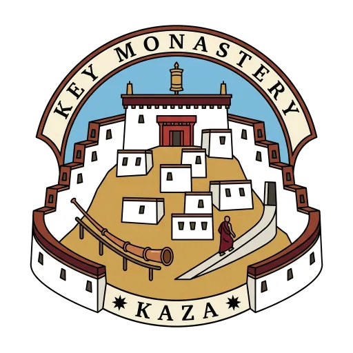 Key Monastery travel stamp