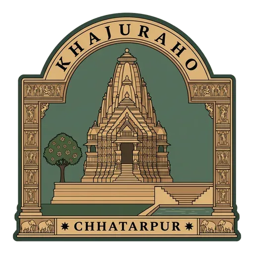 Khajuraho travel stamp