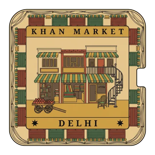 Khan Market travel stamp