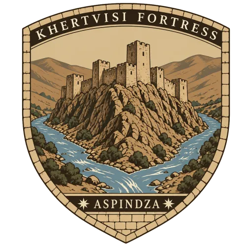 Khertvisi Fortress travel stamp
