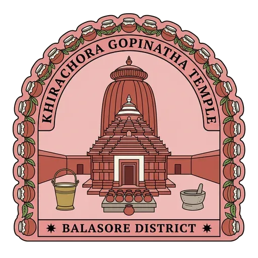 Khirachora Gopinatha Temple travel stamp