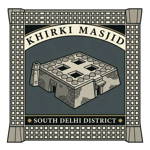 Khirki Masjid travel stamp