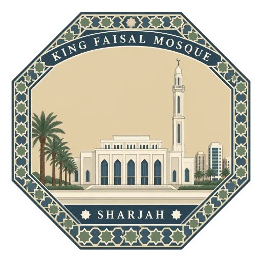 King Faisal Mosque travel stamp