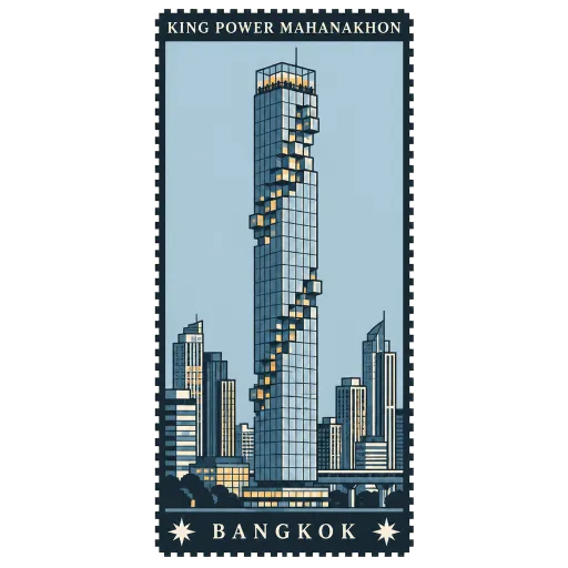 King Power Mahanakhon travel stamp