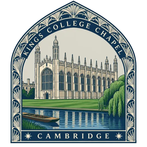King's College Chapel travel stamp