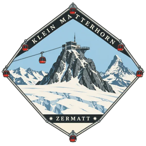 Klein Matterhorn travel stamp