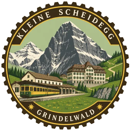 Kleine Scheidegg travel stamp