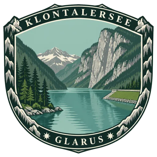 Klöntalersee travel stamp