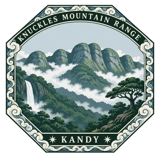 Knuckles Mountain Range travel stamp