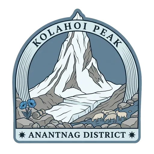 Kolahoi Peak travel stamp