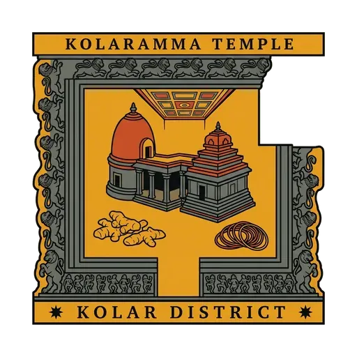 Kolaramma Temple travel stamp