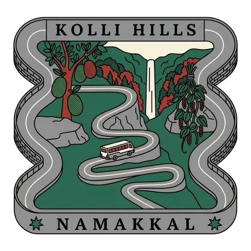 Kolli Hills travel stamp