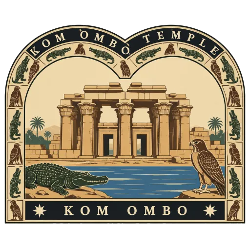 Kom Ombo Temple travel stamp