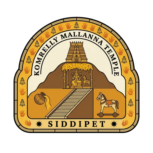 Komrelly Mallanna Temple travel stamp