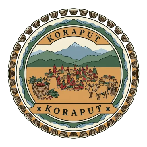 Koraput travel stamp