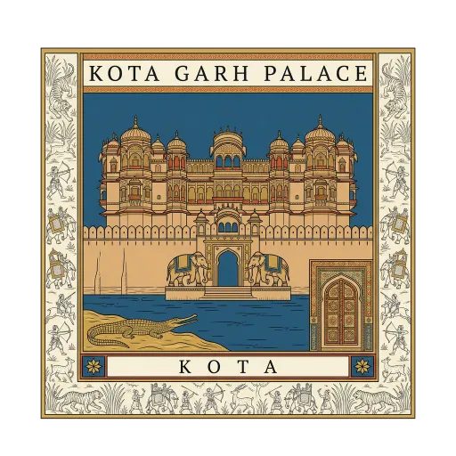 Kota Garh Palace travel stamp