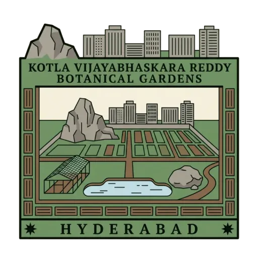 Kotla Vijayabhaskara Reddy Botanical Gardens travel stamp