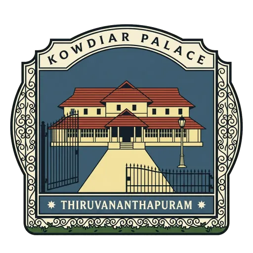 Kowdiar Palace travel stamp