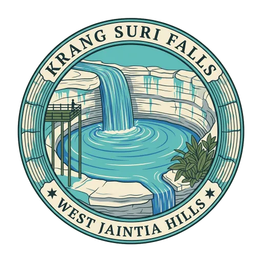 Krang Suri Falls travel stamp
