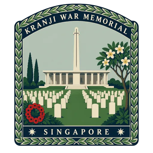 Kranji War Memorial travel stamp