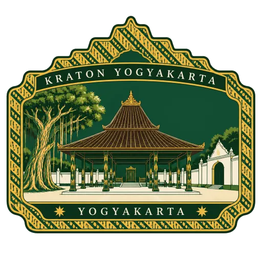 Kraton Yogyakarta travel stamp