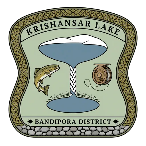 Krishansar Lake travel stamp