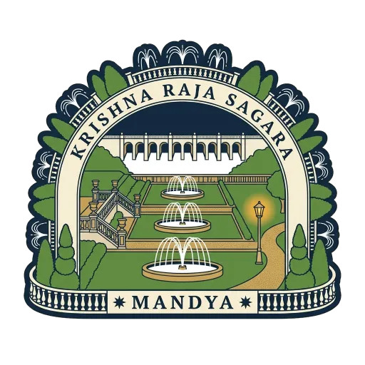 Krishna Raja Sagara travel stamp