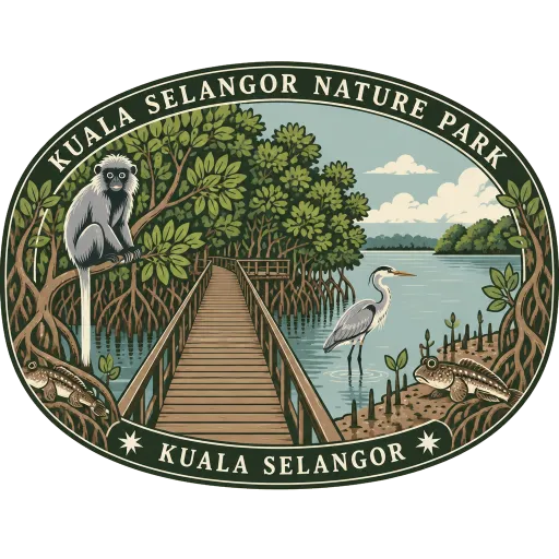 Kuala Selangor Nature Park travel stamp