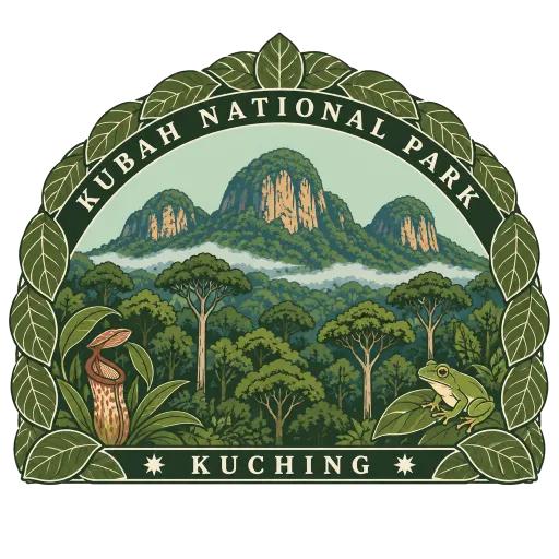 Kubah National Park travel stamp