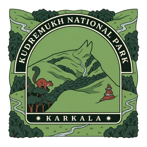 Kudremukh National Park travel stamp
