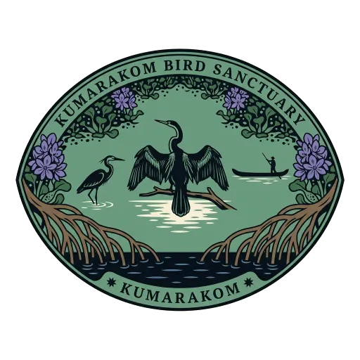 Kumarakom Bird Sanctuary travel stamp