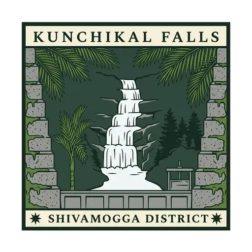 Kunchikal Falls travel stamp