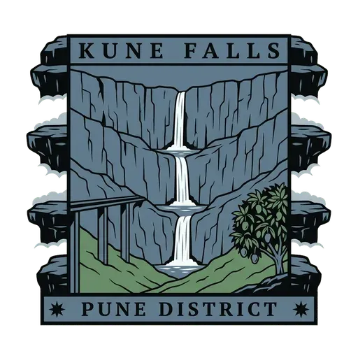 Kune Falls travel stamp