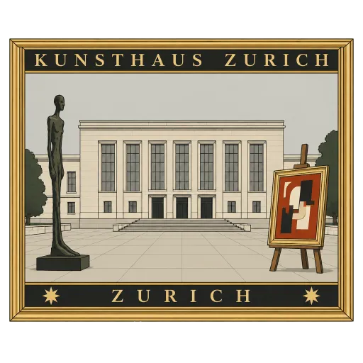 Kunsthaus Zürich travel stamp