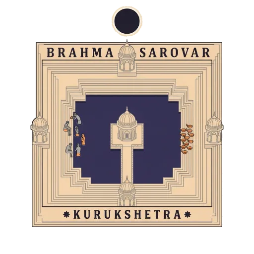 Brahma Sarovar travel stamp