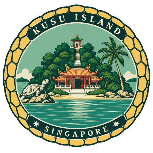 Kusu Island travel stamp