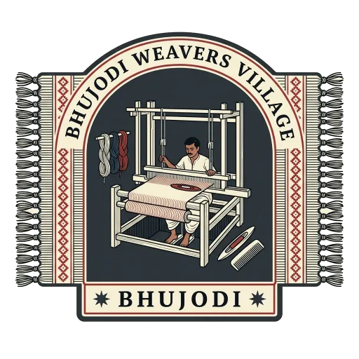 Bhujodi Weavers Village travel stamp