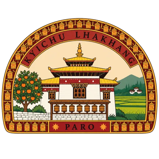 Kyichu Lhakhang travel stamp
