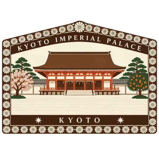 Kyoto Imperial Palace travel stamp