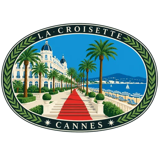 La Croisette travel stamp