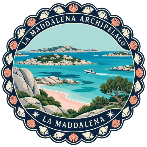 La Maddalena Archipelago travel stamp