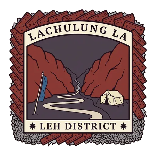 Lachulung La travel stamp
