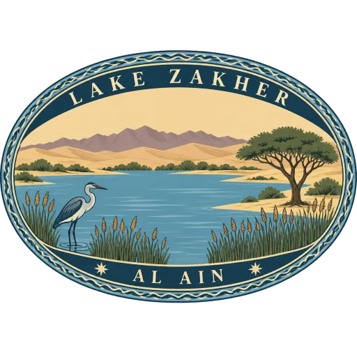 Lake Zakher travel stamp