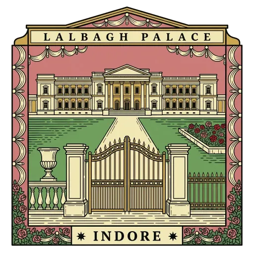 Lalbagh Palace travel stamp
