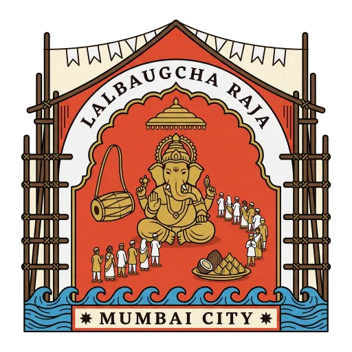 Lalbaugcha Raja travel stamp