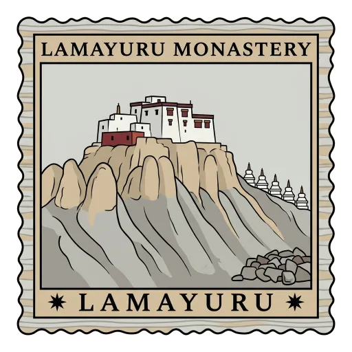 Lamayuru Monastery travel stamp