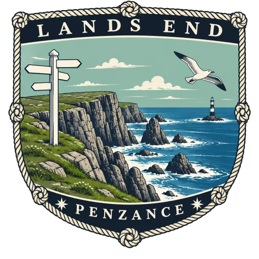 Land's End travel stamp