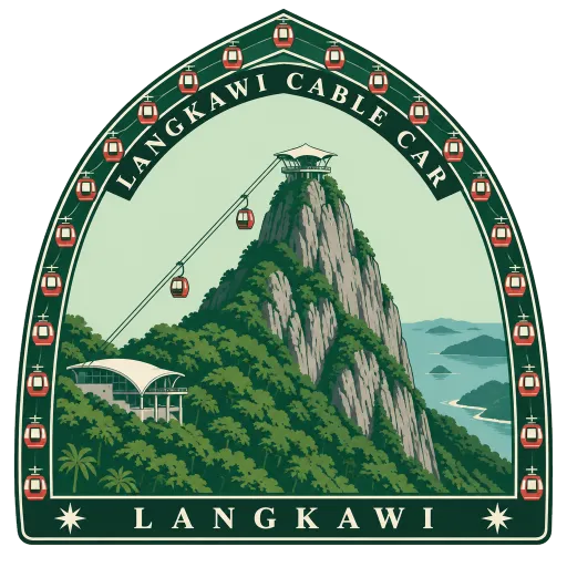 Langkawi Cable Car travel stamp