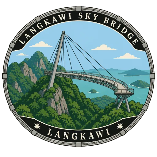 Langkawi Sky Bridge travel stamp