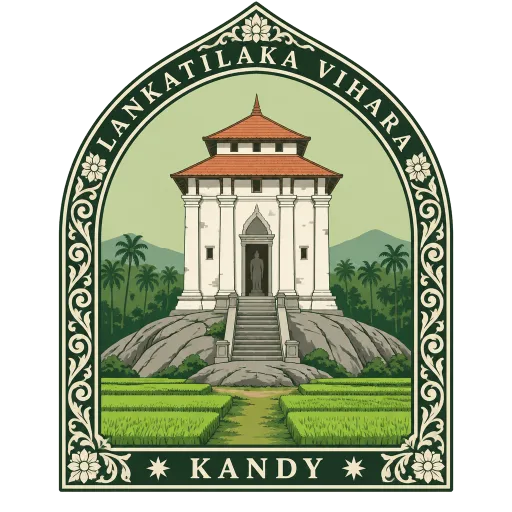 Lankatilaka Vihara travel stamp